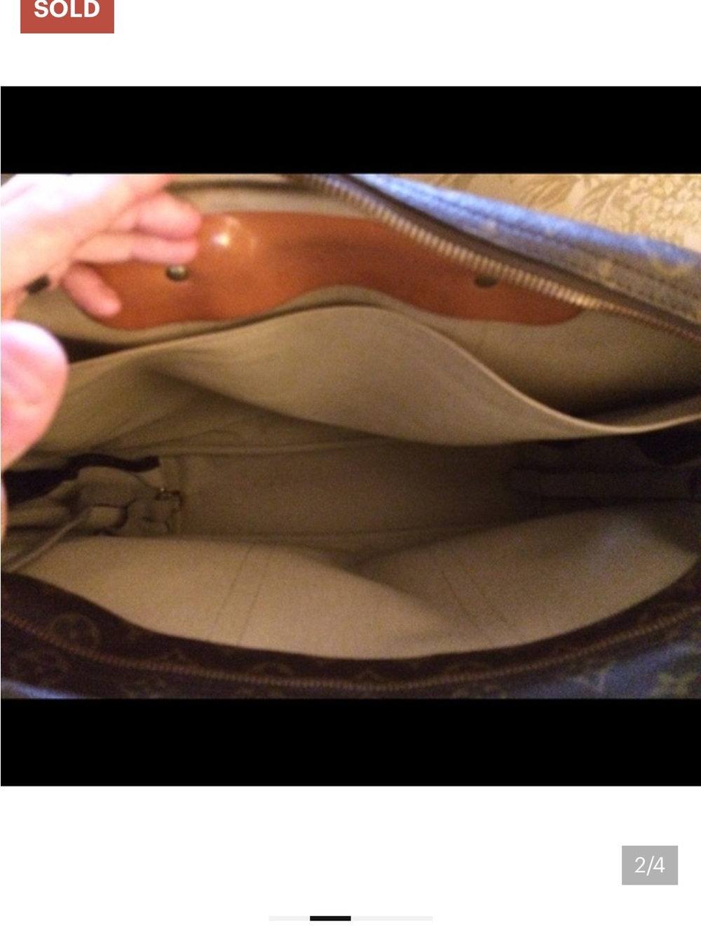 Louis Vuitton Monogram Sirius 45 Travel Bag in Brown and Tan - Picture 6 of 7